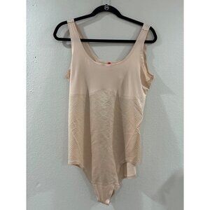 Spanx Thinstincts 2.0 Shaping Tank Panty Bodysuit size 2x stretch color nude
